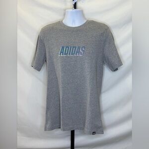 Men’s Adidas Verbiage Tee Grey JF6655 NWT